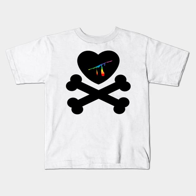 bleeding love Kids T-Shirt by chromatosis